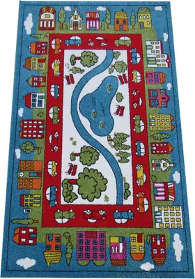 Obrázek produktu pro Dětský kusový koberec Město modré  120x170
