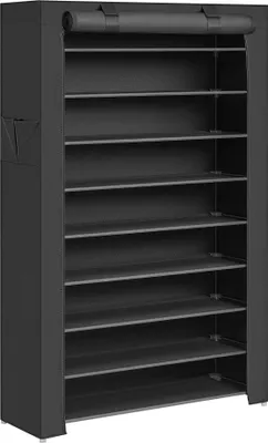 Produktbild von SONGMICS Schuhschrank Schuhregal mit 10 Ebenen 40-50 Paar Schuhe Schwarz