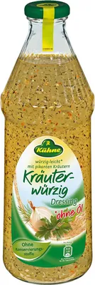 Zdjęcie produktu dla Kühne dressing ziołowy pikantny z drobno posiekanymi ziołami 1000ml