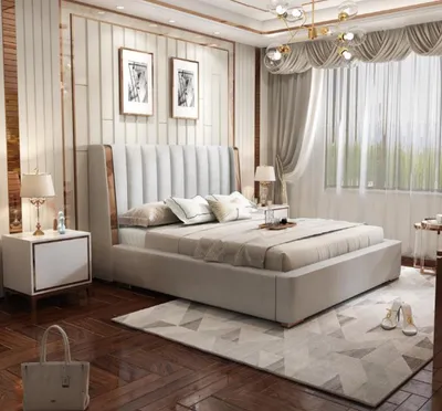 Produktbild von Betten Design Doppel Modernes Hotel Gestell Schlafzimmer Luxus Möbel