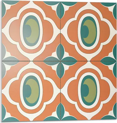 Immagine prodotto di Mosaico con motivo vegetale - Piastrelle autoadesive - Piastrelle da parete - Pannelli da parete - Piastrelle autoadesive per il bagno - Piastrelle autoadesive per la cucina - Carta da parati autoadesiva - Decorazione murale -20 Unità 20 x 20 cm
