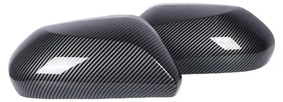 Imagen del producto de 1 Juego de tapas para espejos retrovisores, estilo fibra de carbono, para reemplazar la carcasa exterior de los espejos retrovisores de Camry, modelos 2018-2024