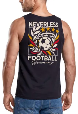 Produktbild von Tanktop Herren mit Grafik-Print - Design NVLS Football - Trägershirt Baumwolle Sommer Sport Streetwear Neverless®