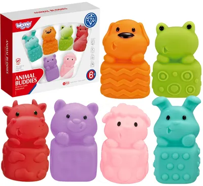 Immagine prodotto di WOOPIE BABY Animali sensoriali morbidi - Set da 6 pezzi