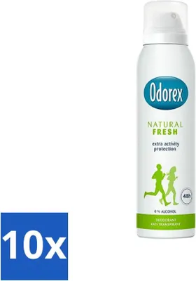 Zdjęcie produktu dla Odorex Dezodorant w sprayu Natural Fresh 150 ml - Value pack - 10 sztuk