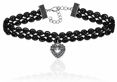 Produktbild von LUISIA® Halsband Kropfband "Editha" | Schwarz