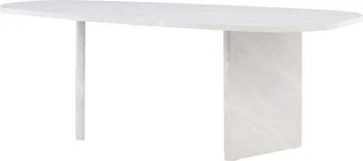 Zdjęcie produktu dla Grönvik stół do jadalni owalny 100x220 cm biały.