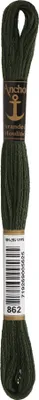 Produktbild von Anchor Sticktwist 4635000-00862 russischgrün Stickgarn, 100 % Baumwolle