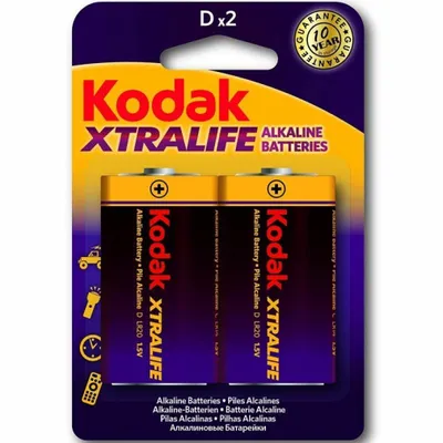 Zdjęcie produktu dla Kodak KDXLR20PB2, Jednorazowa bateria, D, Alkaliczny, 1,5 V, 2 szt., 15500 mAh