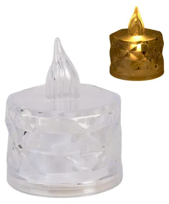 Produktbild von Clayre & Eef Teelichthalter mit LED 4x5 cm Transparant Kunststoff