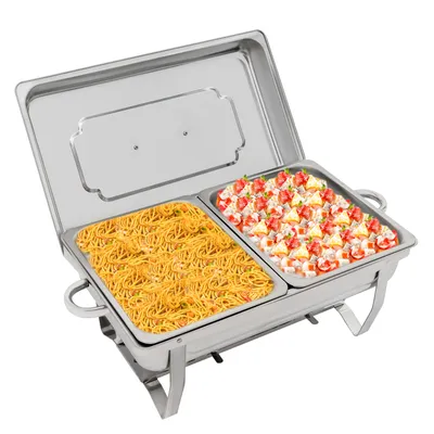 Image de 4PCS Chafing Dish Buffet Warmer Set, Buffet Server und Warmer, Edelstahl Food Warming Container