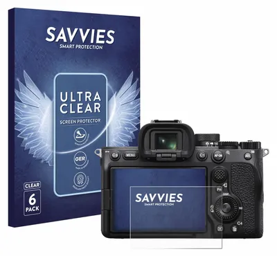 Produktbild von 6x Für Sony Alpha 7 IV Schutzfolie Savvies Displayschutz Display Schutz Folie Klar Transparent