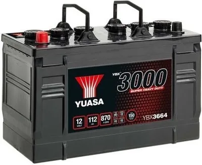 Produktbild von YUASA YBX3000 Starterbatterie 12V 112Ah 870A/EN für Auto LKW Batterie