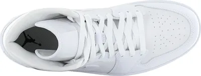 Obrázok produktu pre Air Jordan 1 Mid - Triple White - Topánky Leather White DV0991-111 , veľkosť: EU 44 US 11.5
