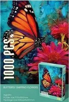 Obrázok produktu pre Puzzle 1000 motýľov na kvetoch