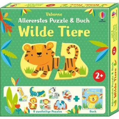 Obrázok produktu pre Allererstes Puzzle & Buch: Wilde Tiere