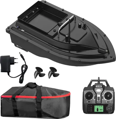 Produktbild von 10000mAh GPS Futterboot, 500m Ferngesteuert Angelkoederboot Dual Motor Fish Finder mit GPS Köderboot