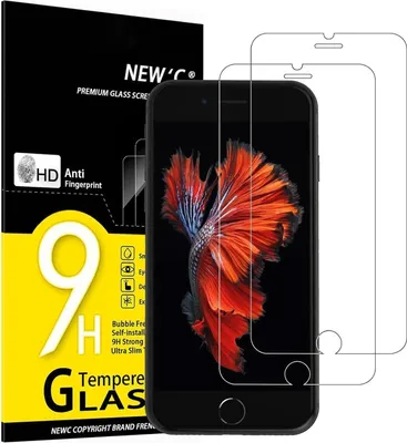 Produktbild von Panzer Schutz Glas iPhone 6 6s 2 Stück 9H Härte HD 0.33mm