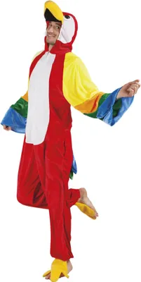 Produktbild von B88046-195 Papagei Parrot Kostüm Damen Herren Gr.bis max. 195 cm Körpergröße