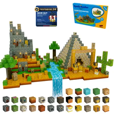 Produktbild von Magnetische Bausteine Ägypten 150 Teile | Konstruktionsspielzeug ab 3 Jahren