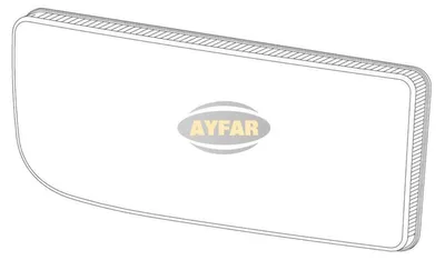Productafbeelding van Koplampglas, rechterkant, voor Mercedes Axor MP II, bouwjaar 1996-2004.