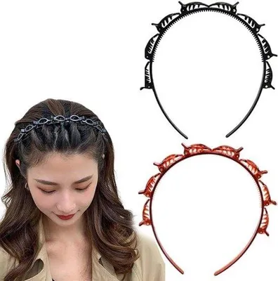 Immagine prodotto di Accessori per capelli per parrucchieri - Articoli per parrucchieri con clip - 2 forcine per capelli con elastico, fermagli per capelli (nero + marrone)