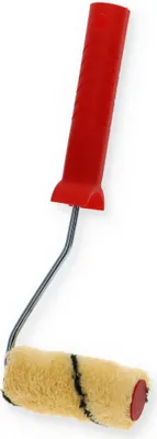 Produktbild von Farbrolle Polyacryl 9mm mit Bügel 10 cm Maler Streich Rolle Dispersion Latex Farbe Lack