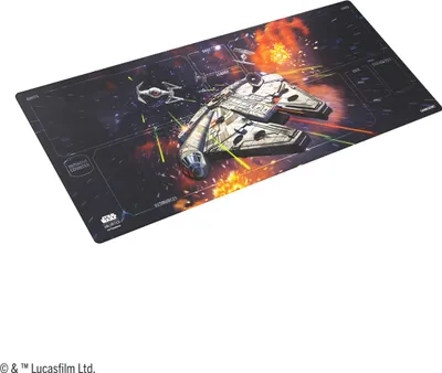 Zdjęcie produktu dla Asmodee Czech Republic Gamegenic SWU: Bardzo szeroka mata do gier – Millenium Falcon