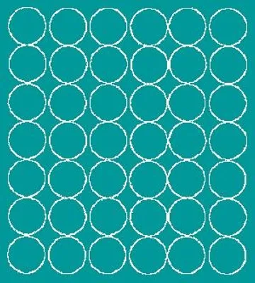 Productafbeelding van Ronde stickers, 3 cm diameter, 42 stuks, glanzend turquoise