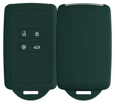 Produktbild von kwmobile Schlüsselhülle für Renault 4-Tasten Smartkey (Keyless Go) Hülle - Autoschlüssel Schlüssel Hülle aus Silikon - Schlüsselschutz Gehäuse in