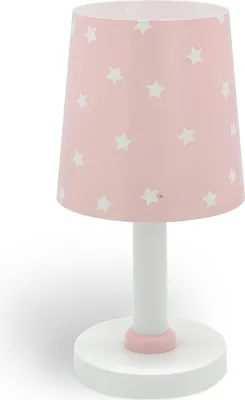 Produktbild von Rosa Star Light Nachttischlampe mit Sternendesign, transparent und fluoreszierendem Effekt