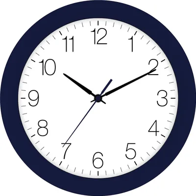 Produktbild von EUROTIME Funk-Wanduhr indigo-blau