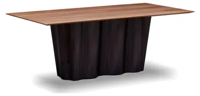 Zdjęcie produktu dla Elegancki brązowy drewniany stół do stylowej jadalni