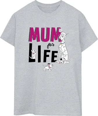 Produktbild von Disney - "101 Dalmatians Mum For Life" T-Shirt für Damen BI26068 (L) (Grau)