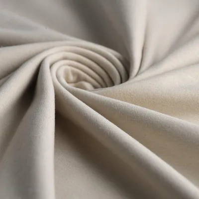 Imagen del producto de Tejido de punto tipo jersey, 160 cm de ancho, color beige liso, modelo Jerry - Marca MT