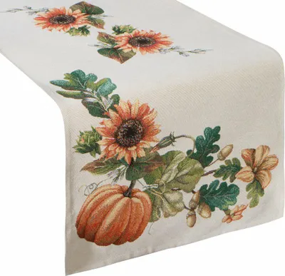 Image de Eurofirany Gobelin Chemin de table Nappe 45X140 crème
