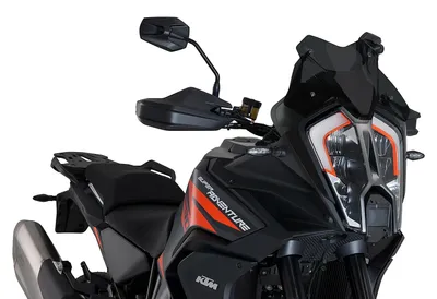 Imagen del producto de Cúpula Puig deportiva, color ahumado oscuro, para KTM Super Adventure (modelo delantero/trasero)