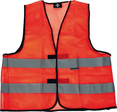 Produktbild von Korntex KXQ | Herren Mesh-Weste mit Reflektoren - Farbe: Signal Orange - Größe: L