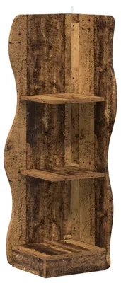 Produktbild von vidaXL Eckregal mit Regal Altholz 34 x 33 x 102 cm Holzwerkstoff