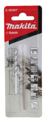 Produktbild von Makita E-06367, Rotationshammer, Hammer drill bit, Drehung der rechten Hand, 4 mm, 70 mm, Mauerziegel, Mauerwerk