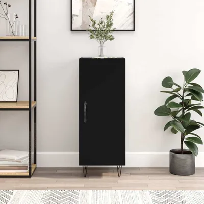 Immagine prodotto di vidaXL Credenza nera 34,5x34x90 cm Materiale a base di legno