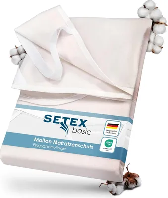 Produktbild von SETEX Molton Matratzenauflage Matratzenschutz Matratzenschoner Bettauflage 120cm x 200cm
