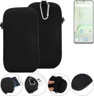 Produktbild von K-S-Trade Neopren-Hülle Handyhülle kompatibel mit UMIDIGI G9C Schutzhülle Neoprenhülle Sleeve Schutz-Hülle Gürtel Tasche Case Holster