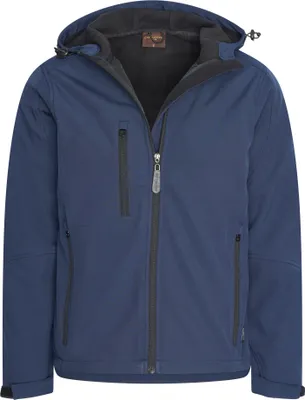 Image de Cappuccino Italia Softshell Hooded Jacket Blue - Large XL
