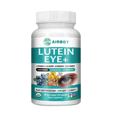 Image de Lutéine Eye (120 capsules) Complément alimentaire, Zéaxanthine, Astaxanthine, Bilberry, Yeux, Santé oculaire
