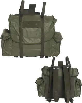 Produktbild von Belgischer Armee Tagesrucksack, 22 Liter, aus wasserabweisendem PVC, oliv