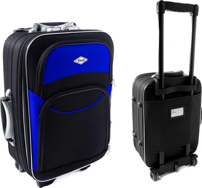 Produktbild von RGL773 L Stoffkoffer 5-Rad erweiterbarer Koffer Größe: L Farbe: Schwarz- Blau