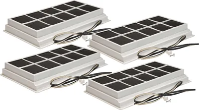 Produktbild von vhbw 4x Aktivkohlefilter Ersatz für Miele DKF 3, 2084461 für Dunstabzugshaube - 49,5 x 29,5 x 6,2 cm