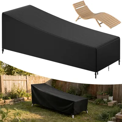 Produktbild von Peviasot Gartenliege Abdeckung 200×75×40/70 cm, Wasserdichte Schutzhülle aus 420D Oxford-Gewebe,  UV-beständig, Reißfest, mit Befestigungsschnur