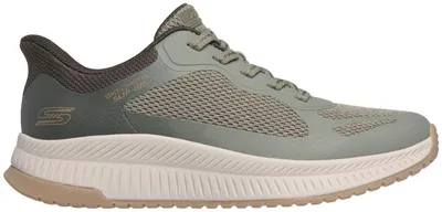 Produktbild von Skechers Damen Bobs Squad 4 Staple Look Turnschuhe, Olive Hot Melt Mesh Multi Tr